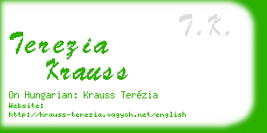terezia krauss business card